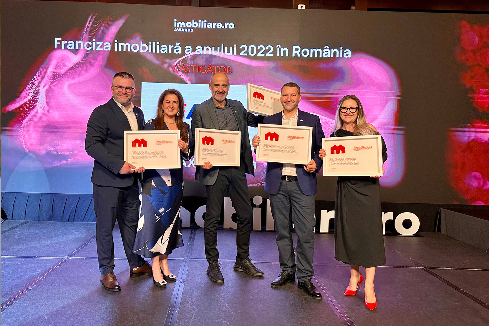 RE/MAX România, multiplu premiată în cadrul Galei Imobiliare.ro Awards 2023